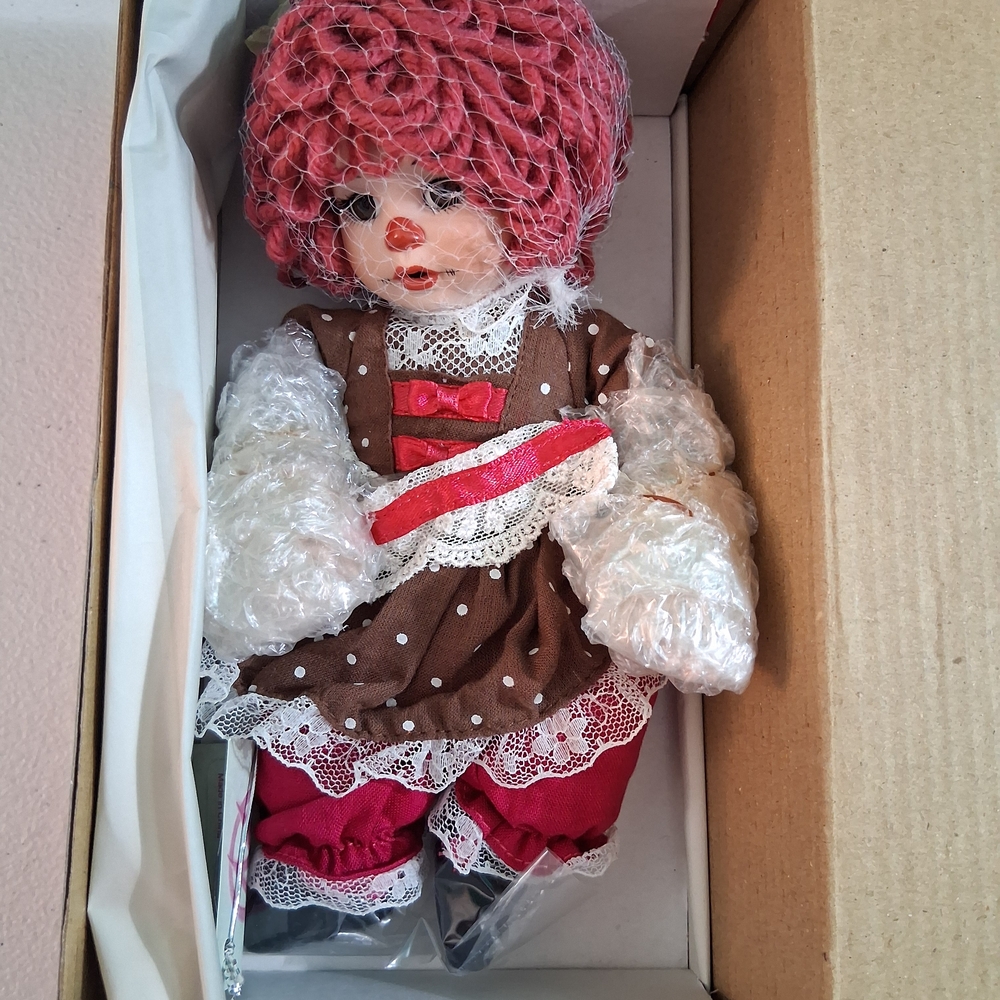 Marie Osmond Rag-A-Muffin Doll 7'' Strawberry Cheesecake Artist Tribute